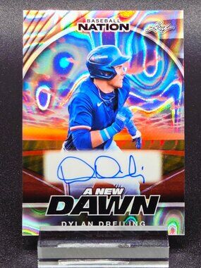 Dylan Dreiling A New Dawn Ray Wave 1/15 Auto Texas Rangers Top Prospects
